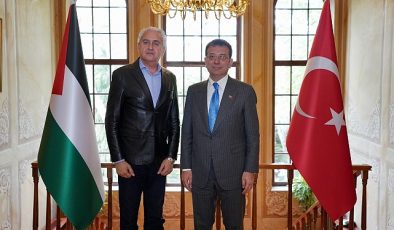 Ekrem İmamoğlu, Ramallah Belediye Başkanı Issa Raja Kassis’i misafir etti