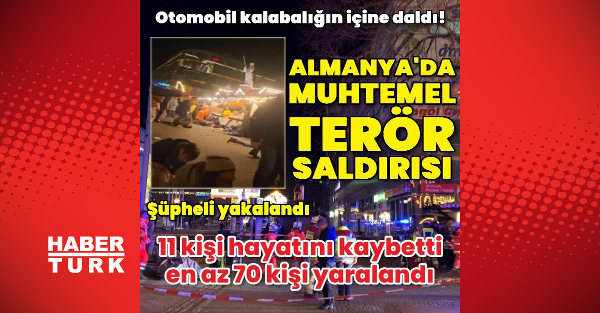 Almanya’da otomobil kalabalığın içine daldı: 11 ölü 70’ten fazla yaralı