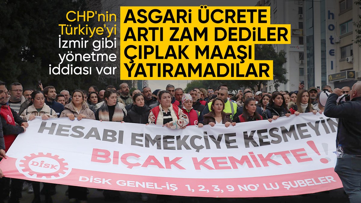 İzmir Büyükşehir Belediyesi’nde maaş krizi: İşçiler eylem yaptı
